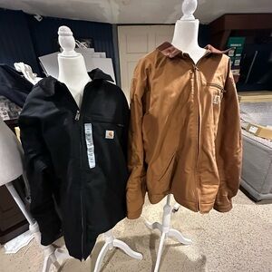 BUNDLE NWT BLACK AND NWOT BROWN Carhartt Men's 4X TALL JACKETS